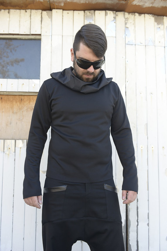 men_black_top_extravagant_blouse_asymmetrical_tunic_collar_black_tunic_tank_tops_5.jpg