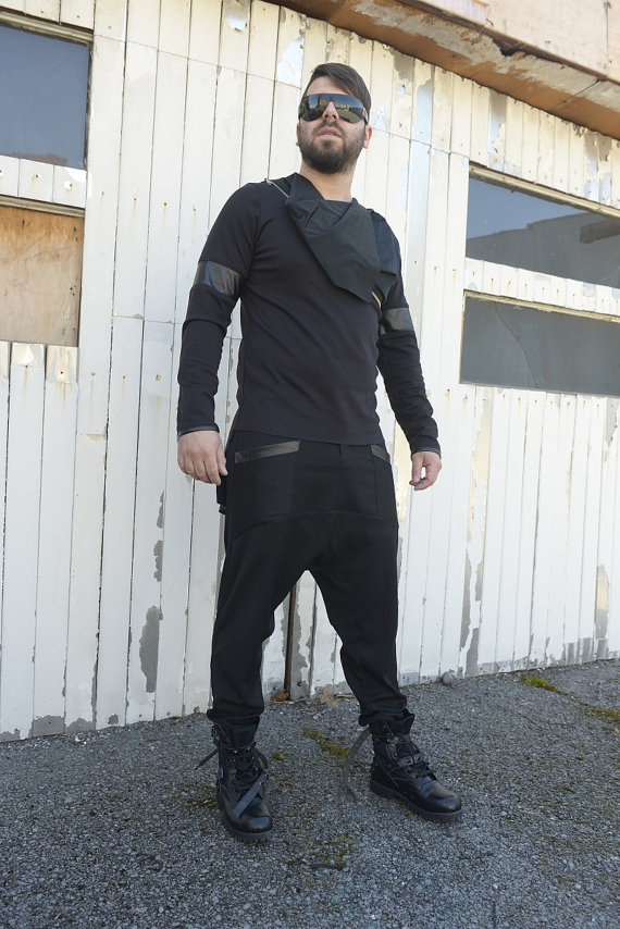 men_tunic_with_collar_black_blouse_long_sleeve_tunic_leather_design_tank_tops_5.jpg