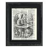 Alice caterpillar printed upcycled vintage dictionary paper 8x11 artprints