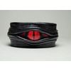 Evil eye dragon eye adjustable black leather bracelet cuff bracelets
