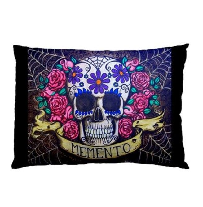 sugar skull pillow case