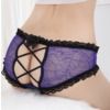 Straps Sheer Lace Embroideried Women's Boyshorts M014 Straps Sheer Lace Embroideried Women's Boyshorts M014