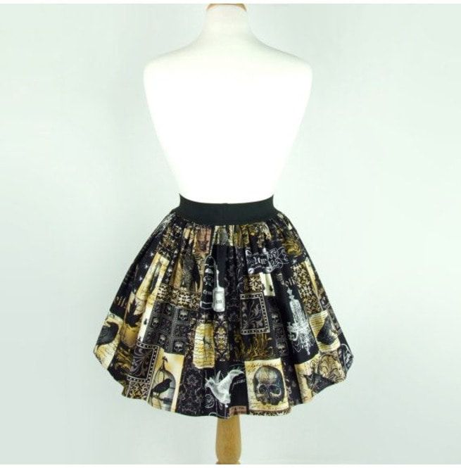 "Lindy" Nevermore Edgar Allan Poe Inspired Pleated RebelsMarket