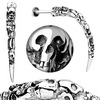 Skull Carved Long Claw Labret Skull Carved Long Claw Labret