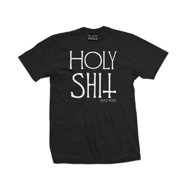 Men's Holy Shit T Shirt (Black) | RebelsMarket