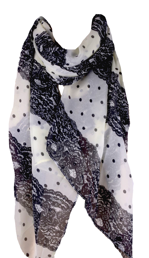 awesome_black_and_white_lace_print_design_scarf_with_black_polka_dots_scarves_2.jpg