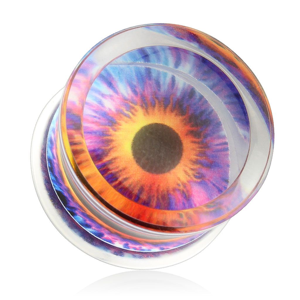 eyeball_print_encased_clear_acrylic_saddle_fit_plug_pair_00_ga_ear_gauge_plugs_and_tunnels_2.jpg