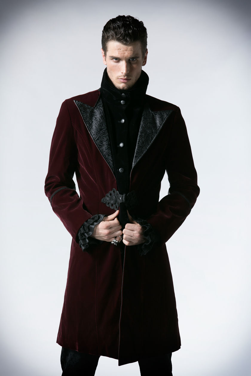 Mens Hooligan Black Leather Trench Coat Gallery