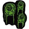 Eyeballs dripping embroidered patch 9cm x 7cm sew on iron on patches