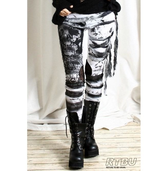 Zombie Gauze Distressed Leggings 