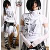 Visual Kei/Jrock/Punk/Goth Angelic Top+Wrap+Glove White Visual Kei/Jrock/Punk/Goth Angelic Top+Wrap+Glove White