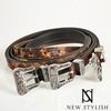 Unique pattern engraved metal buckle leather belt 50 belts and buckles