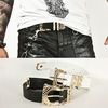 Luxurious gold oriental emblem engraved belt 32 belts and buckles