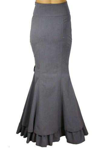 black_or_gray_long_mermaid_fishtail_lacing_skirt_regand_plus_sizes_9_to_ship_skirts_6.jpg