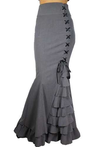 black_or_gray_long_mermaid_fishtail_lacing_skirt_regand_plus_sizes_9_to_ship_skirts_6.jpg