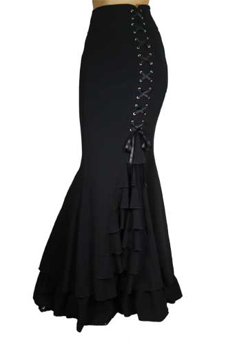 black_or_gray_long_mermaid_fishtail_lacing_skirt_regand_plus_sizes_9_to_ship_skirts_6.jpg
