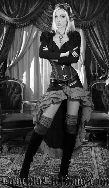 black_deep_red_vex_steampunk_short_front_ruffle_skirt_9_worldwide_shipping_skirts_4.jpg