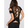 Women's Cutout Shoulders Crochet Backless T Shirts Women's Cutout Shoulders Crochet Backless T Shirts