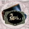 Dragon belt buckle in hand painted black enamel game of thrones inspired belts and buckles