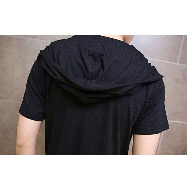 Men's Black Hooded Harajuku T Shirt RebelsMarket