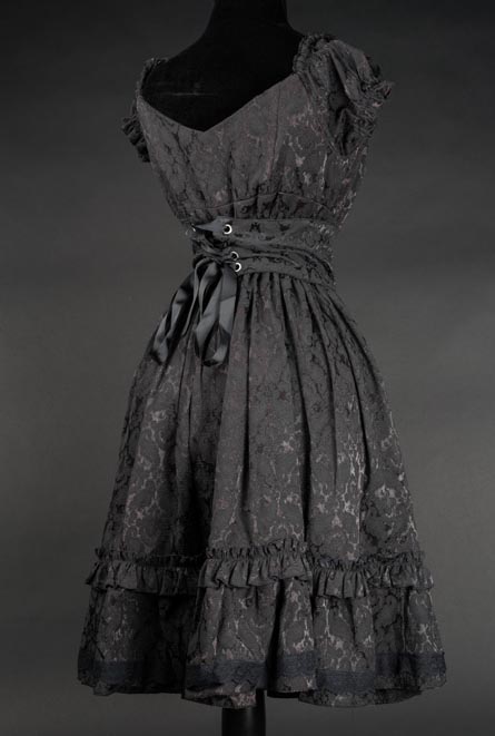 rebelsmarket_black_white_stripe_brocade_gothic_rockabilly_ruffle_corset_dress_9_to_ship_dresses_4.jpg