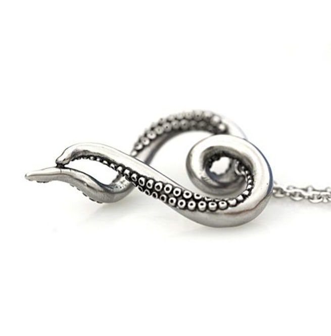 Octopus Heart Pendant Necklace Sea Love CONTROSE RebelsMarket