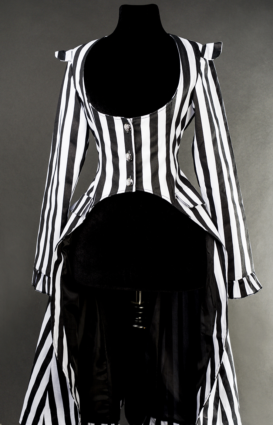 rebelsmarket_ladies_black_white_striped_victorian_gothic_tail_coat_jacket_9_to_ship_jackets_5.jpg