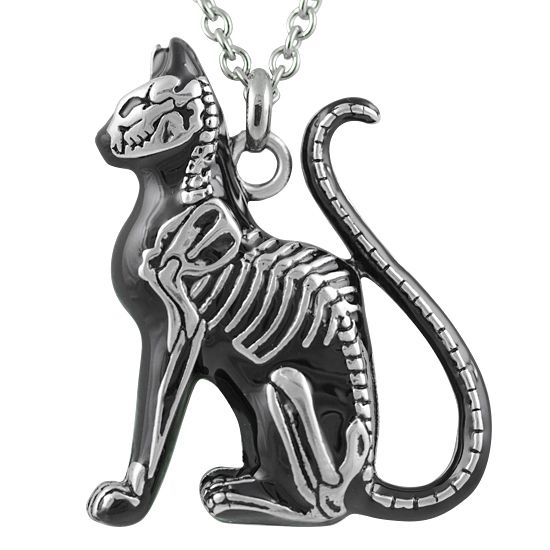 Controse Cat Pendant Necklace Feral Bones CONTROSE RebelsMarket