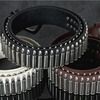 Bullets accent ammunition leather belt 57 belts and buckles