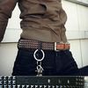 Street edge cowhide funky stud belt belts and buckles