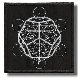 13 Flames Circular Patch 9cm Dia Black Sabbath