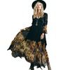 Bohemian floral chiffon maxi dress dresses