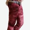 Punk decay distressed broken hole burnout bloody tie dye mummy legging leggings