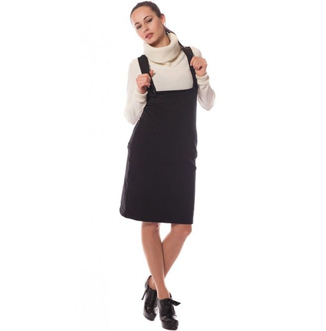 knee length pinafore