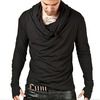 Striking turtle neck arm warmer tee black shirts