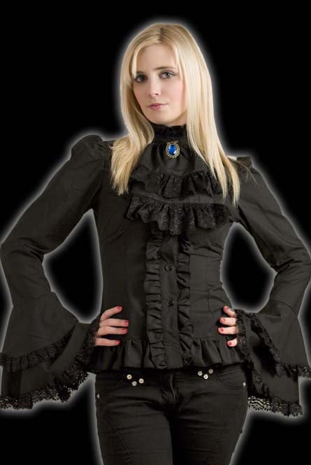 rebelsmarket_black_brocade_cravate_blouse_victorian_vampire_button_up_shirt_9_to_ship_standard_tops_3.jpg