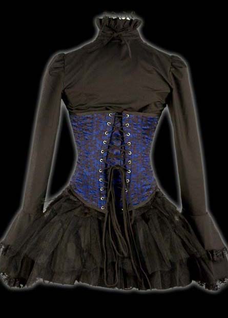 rebelsmarket_black_brocade_cravate_blouse_victorian_vampire_button_up_shirt_9_to_ship_standard_tops_2.jpg
