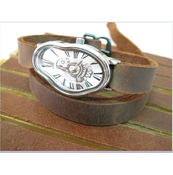 Leather Wrist Watch Leather Bracelet,Melting RebelsMarket