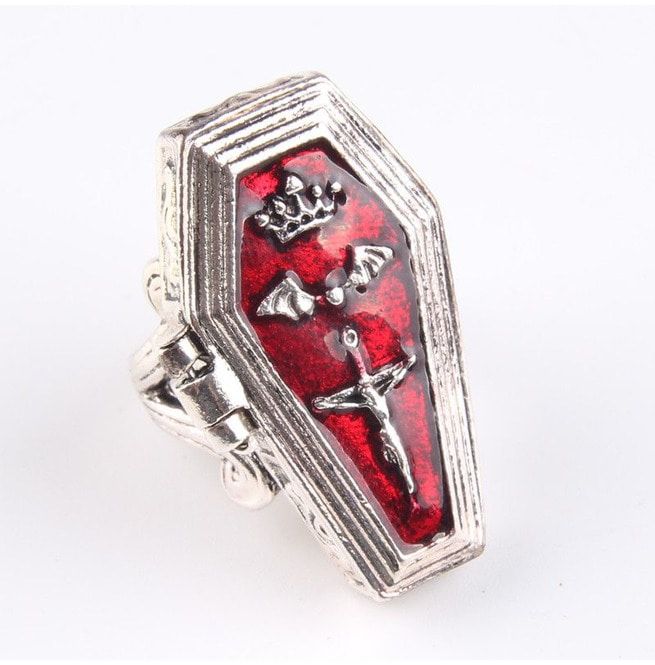 Vampire Coffin Gothic Ring RebelsMarket