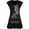 Gothic Punk Rock Black Enslaved Angel Studded Patchwork Ruffle Shirt Dress Gothic Punk Rock Black Enslaved Angel Studded Patchwork Ruffle Shirt Dress