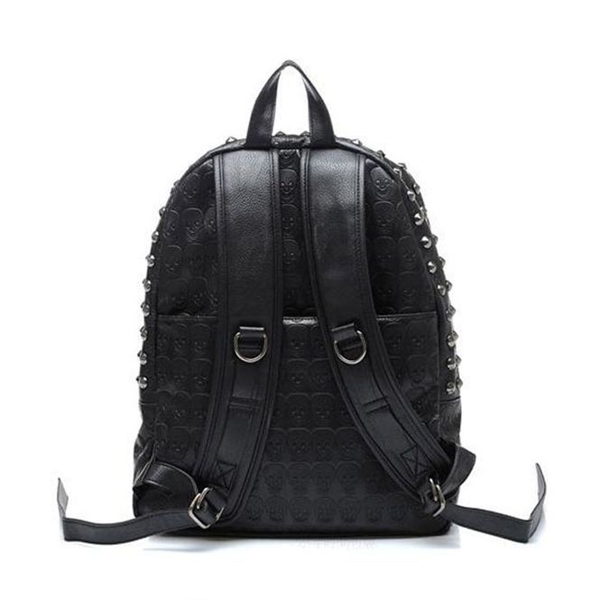 black skull backpack