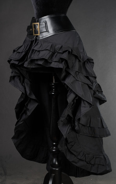rebelsmarket_black_gothic_steampunk_short_front_long_back_ruffle_skirt_6_shipping_skirts_2.jpg