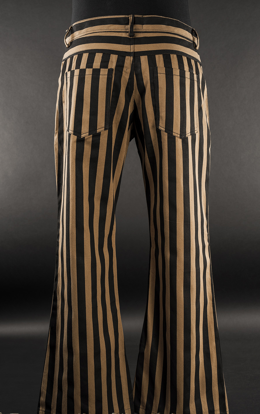 rebelsmarket_mens_black_brown_striped_flared_steampunk_pants_5_pocket_6_cheap_shipping_pants_2.jpg