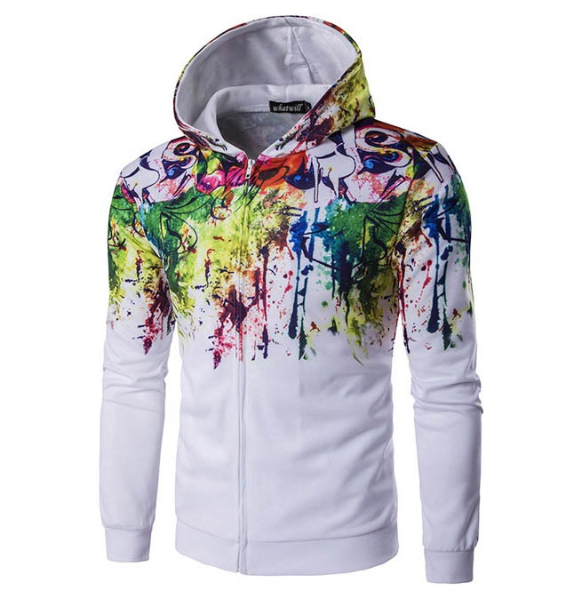 Graffiti Paint 3 D Print Hoodie Jacket Men Women Rebelsmarket