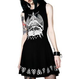 Punk Harakuju Gothic Demon In Like Sin Skater Dress Punk Harakuju Gothic Demon In Like Sin Skater Dress