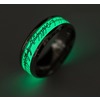 Rebelsmarket lord of ring glow in the dark ring silver gold engravings unisex rings 5