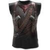 Spiral direct holster wrap allover sleeveless t shirt black t shirts