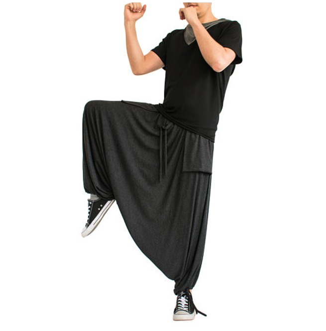 Drop Crotch Pants, Men Harem Pants 