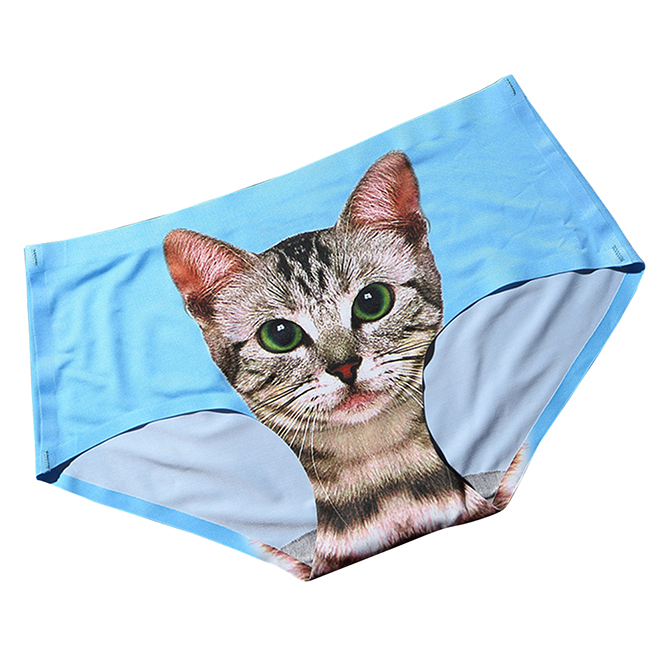 Seamless 3 D Cat Animal Print Sexy Panties Underwear RebelsMarket
