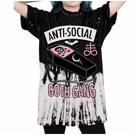 Anti Social Goth Club Skull Story 17 Unisex T Shirt Top Womens Mens Anti Social Goth Club Skull Story 17 Unisex T Shirt Top Womens Mens